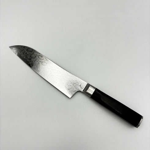 堺孝行 グランドシェフ 青海波 三徳 ダマスカス45層鋼  洋包丁